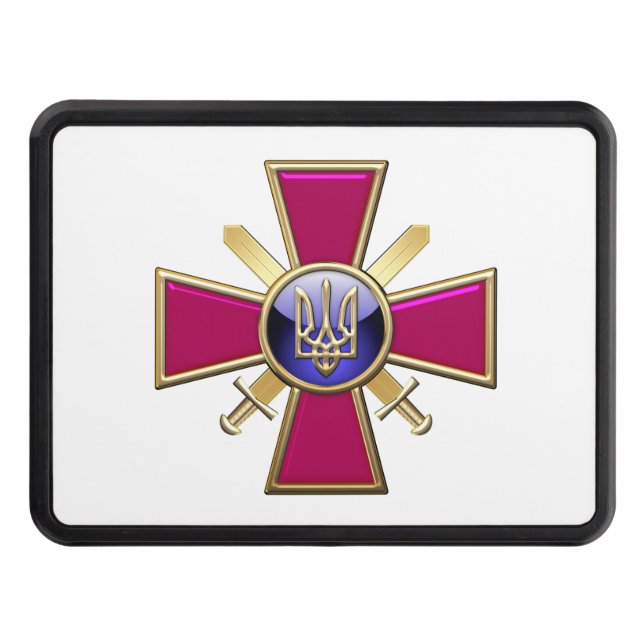 [210] Ukrainian Ground Forces Emblem Hitch Cover (Front)