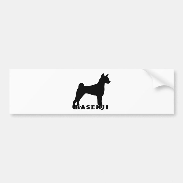 2115042007 Basenji (Animal) Bumper Sticker (Front)