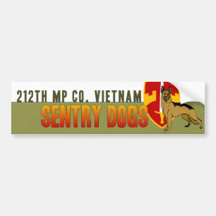 212th MP Co. Vietnam - Sentry Dogs Bumper Sticker