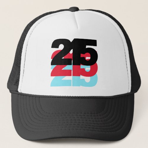 215 Area Code Trucker Hat