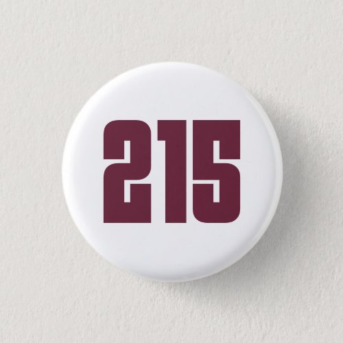 215 Philly Area Code Button
