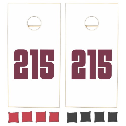 215 Philly Area Code  Cornhole Set