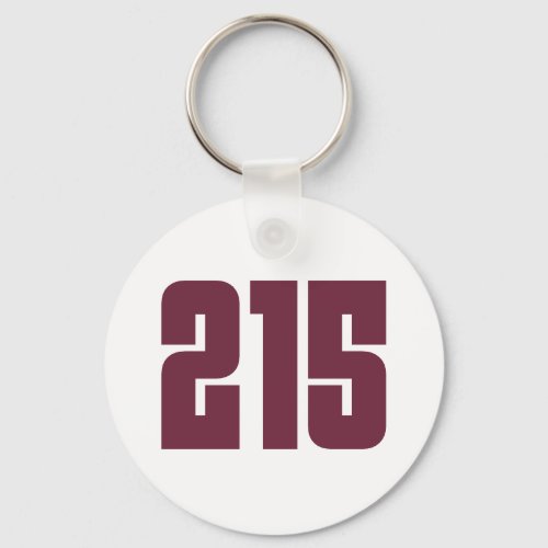 215 Philly Area Code Keychain