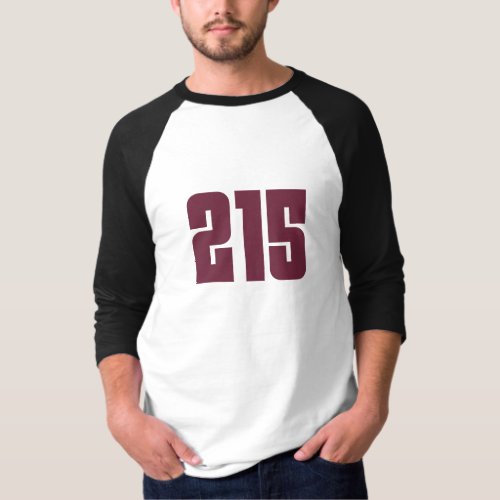 215 Philly Area Code T_Shirt