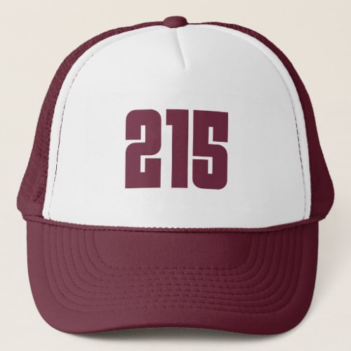 215 Philly Area Code  Trucker Hat