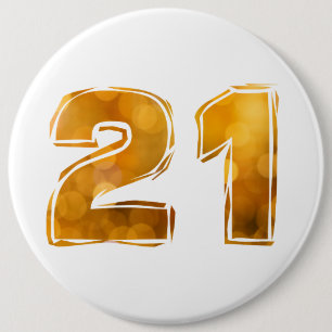 21 21st birthday button