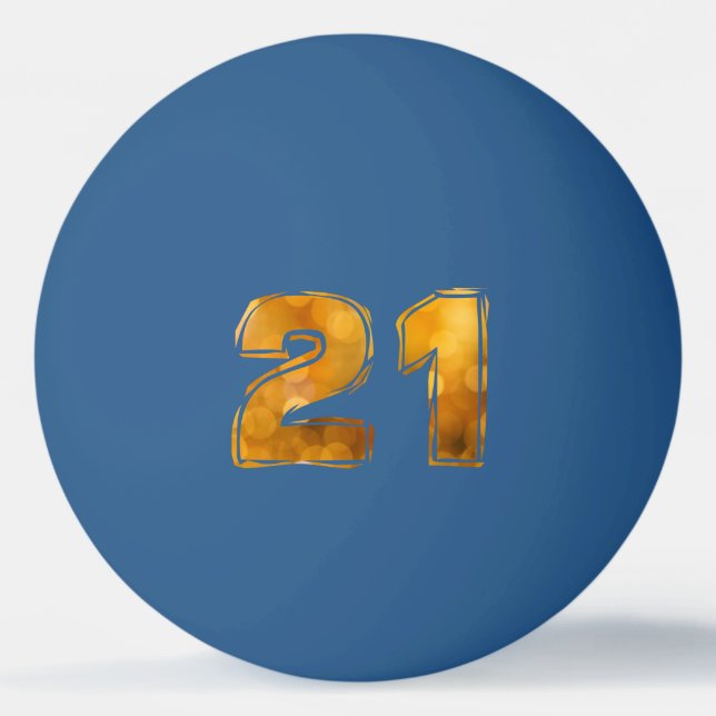 21 21st birthday ping pong ball (Back)