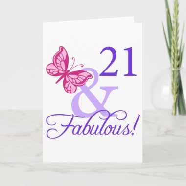 21 And Fabulous Birthday cards