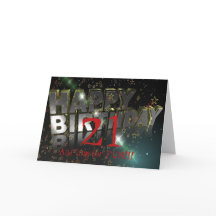 21 AND TIME FOR FUN BIRTHDAY CARD