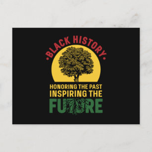 21 Black History Month African Pride Apparel Gift. Announcement Postcard