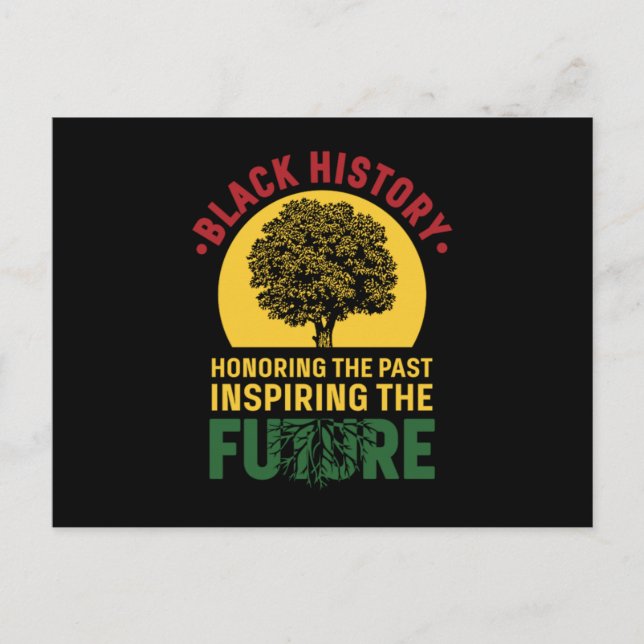 21 Black History Month African Pride Apparel Gift. Announcement Postcard (Front)