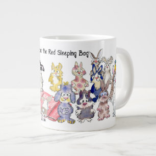 21 Cartoon Bunny Rabbits Sleeping Bag BunnyRoo Large Coffee Mug