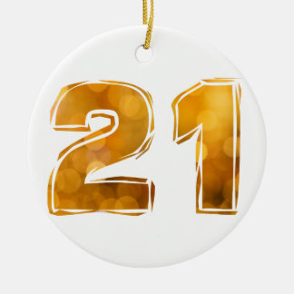 21 CERAMIC ORNAMENT