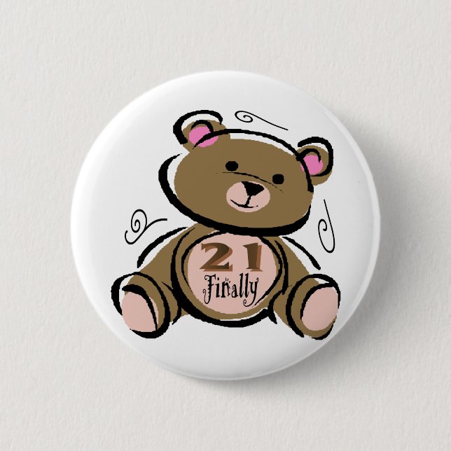 21 Finally Pinback Button (Front)