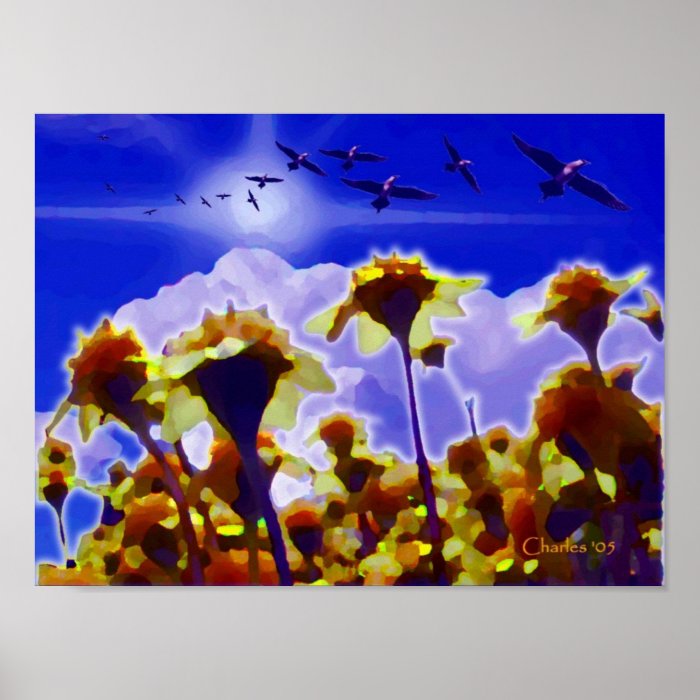 21 Flowers and Sky 220 Posters