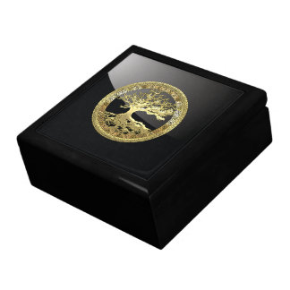 [21] Golden Celtic Tree of Life Gift Box