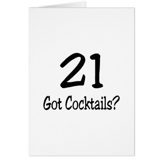 21 Got Cocktails Cards (Front)