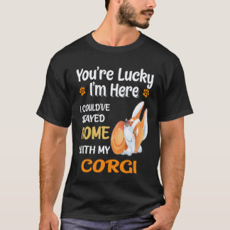 21 I Could Have Stayed Home With Corgi T-Shirt