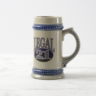 21 & Legal Birthday Beer Stein