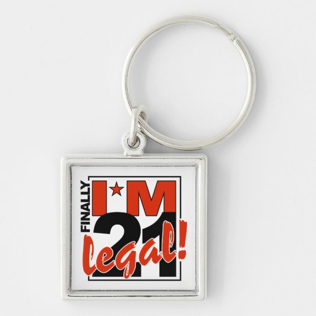 21 & LEGAL key chain (Front)