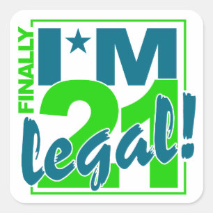 21 & LEGAL stickers