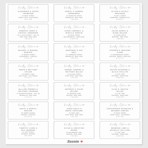 21 Modern Wedding Guest Address Labels