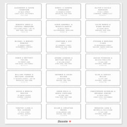 21 Modern Wedding Guest Address Labels