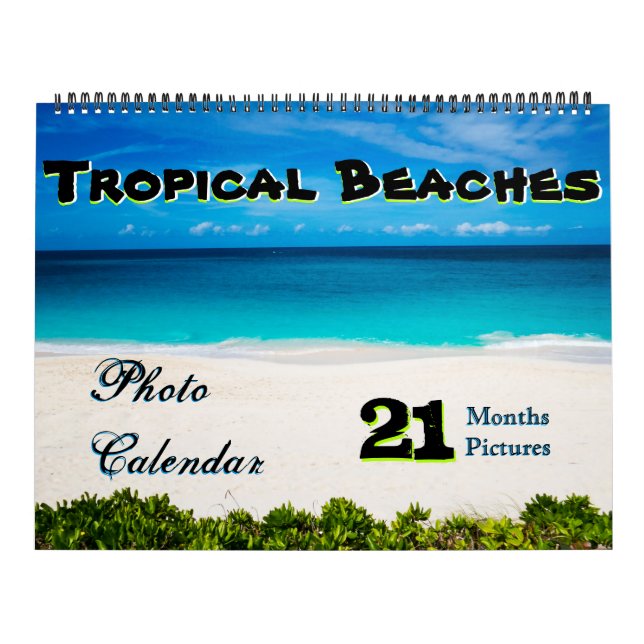 21 Months/Photos Tropical Beach Calendar (Cover)