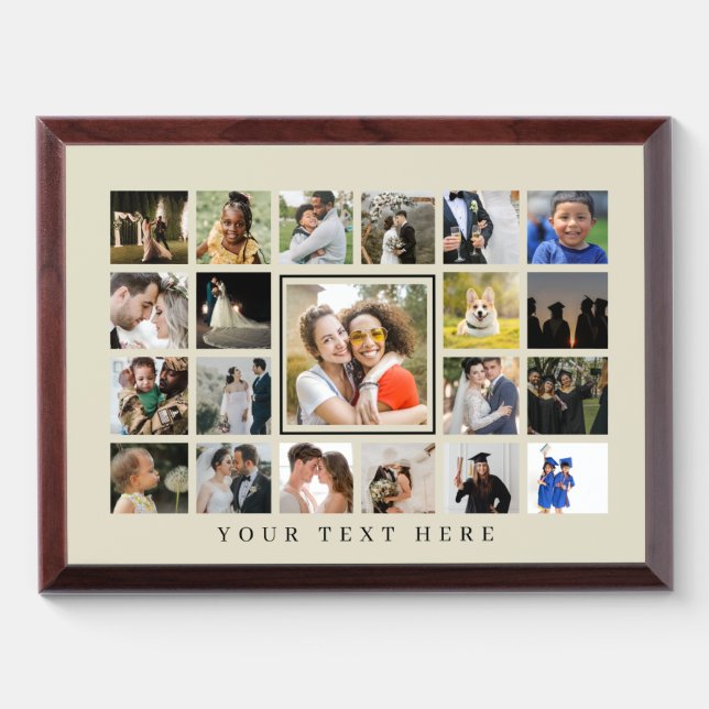 21 photo Award Plaque (Horizontal)