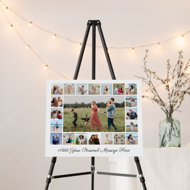 21 Photo Collage Add Your Own Greeting  Foam Board (In Situ (Stand))