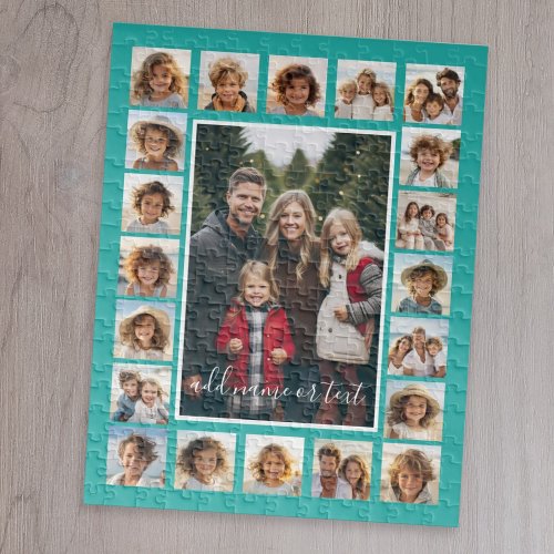 21 Photo Collage and Text _ CAN Edit COLOR Jigsaw Puzzle