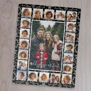 21 Photo Collage and Tile Pattern - CAN Edit COLOR Jigsaw Puzzle
