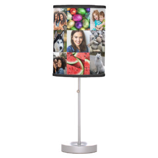 21-photo Personalized Photo Table Lamp (No Border)
