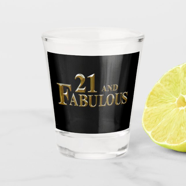 21 st Birthday  Shot Glass (Front)