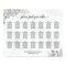 21 Table Eucalyptus Lavender Wedding Seating Chart