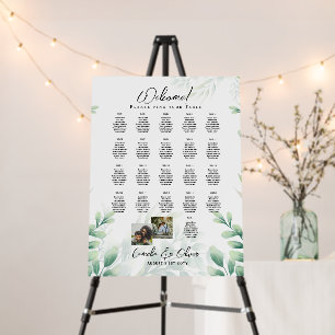 21 Table Seating Chart Photo Welcome Names Wedding Foam Board