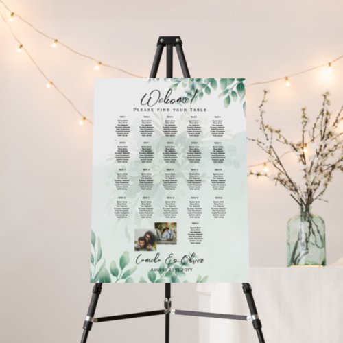 21 Table Seating Chart Photo Welcome Names Wedding Foam Board