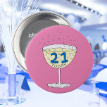 21 Today Pin Badge 21st Birthday Party at Zazzle