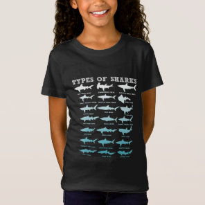 21 types of sharks marine biology T-Shirt