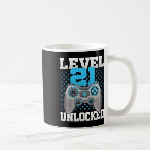 21 Unlocked Video Gaming 21st Birthday Game Gamer  Coffee Mug