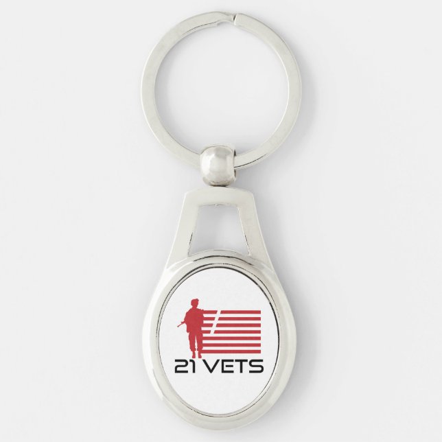 21 Vets Keychain (Front)