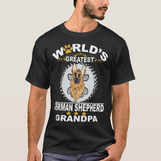 21 World's Greatest German Shepherd Grandpa German T-Shirt