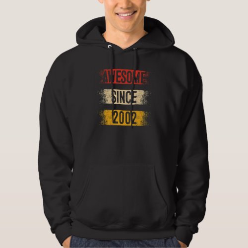 21 Year Old Awesome Since 2002 21st Birthday Hoodie