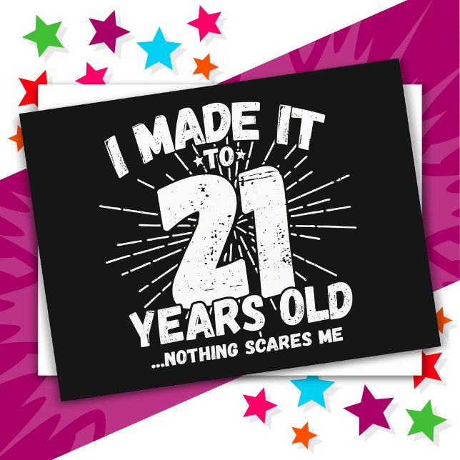 21 Year Old Sarcastic Meme Funny 21st Birthday Postcard (Creator Uploaded)