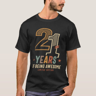 21 Years Of Being Awesome 2003 21st Birthday T-Shirt