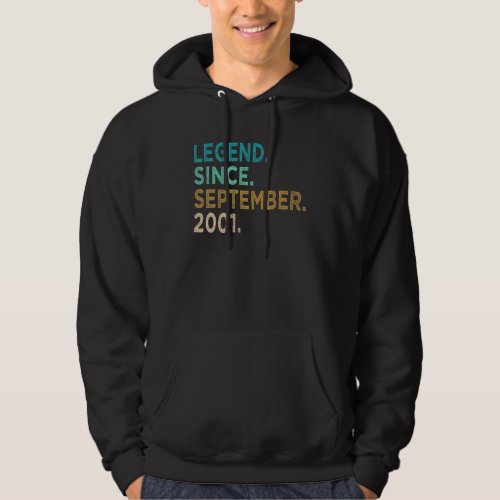 21 Years Old  Awesome Since September 2001 21st 26 Hoodie