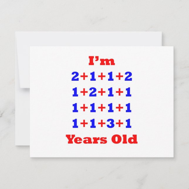 21 Years old! Card (Front)
