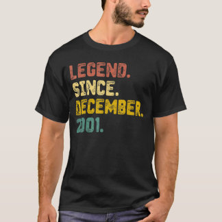 21 Years Old Legend Since December 2001 21st Birt T-Shirt