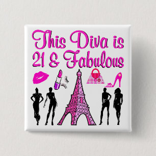 21 YR OLD PARIS LOVER BUTTON