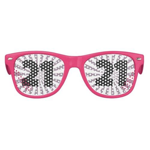21S  BIRTHDAY 21 Party PINK Sunglasses